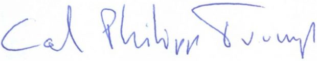 Carl Philipp Trump Unter-Schrift
